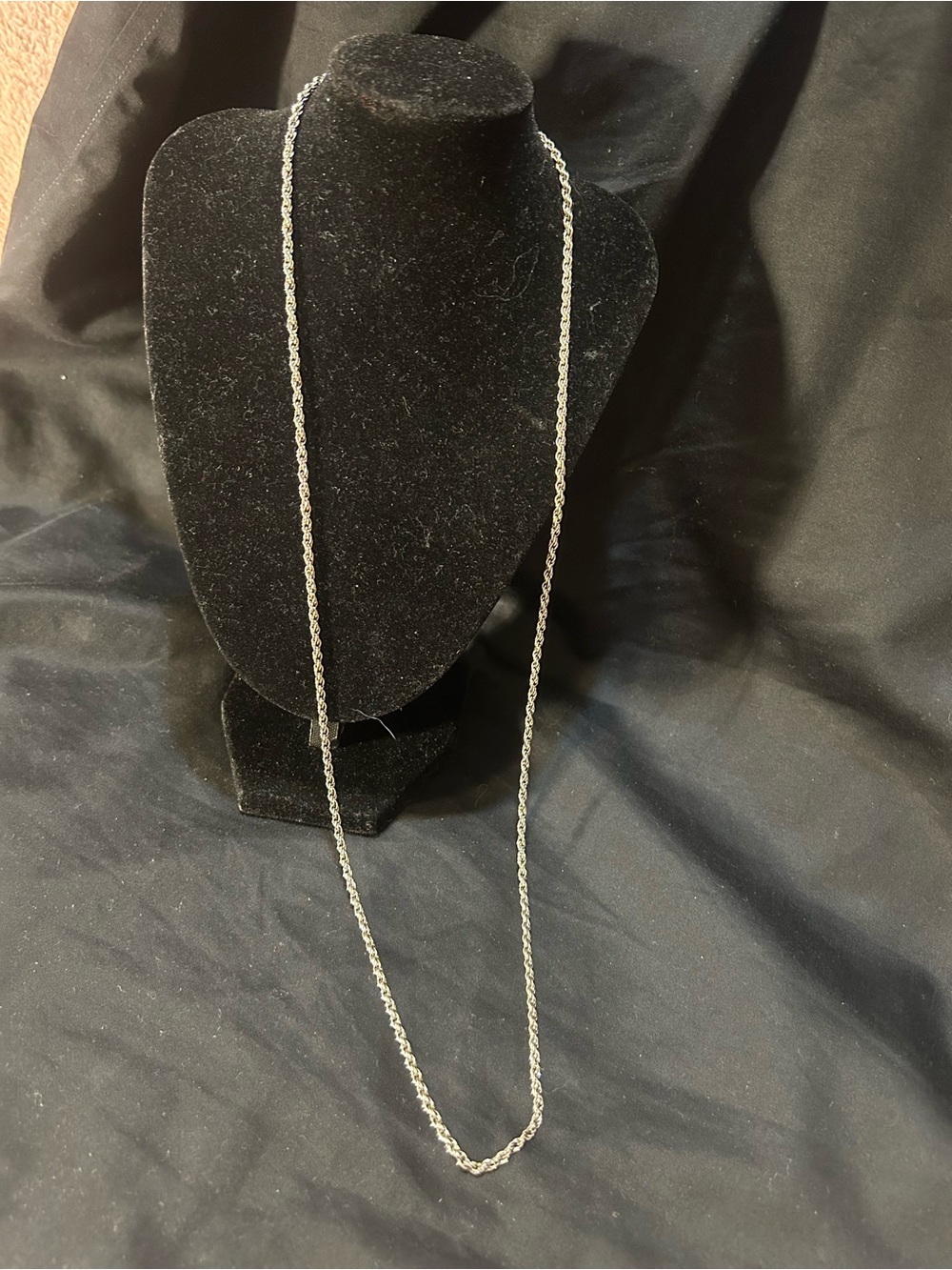Classic Vintage Premier jewelry 14” Silver Rope Chain Necklace Women Accessories